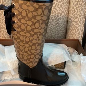 New size 9 Coach rain/snow boots.